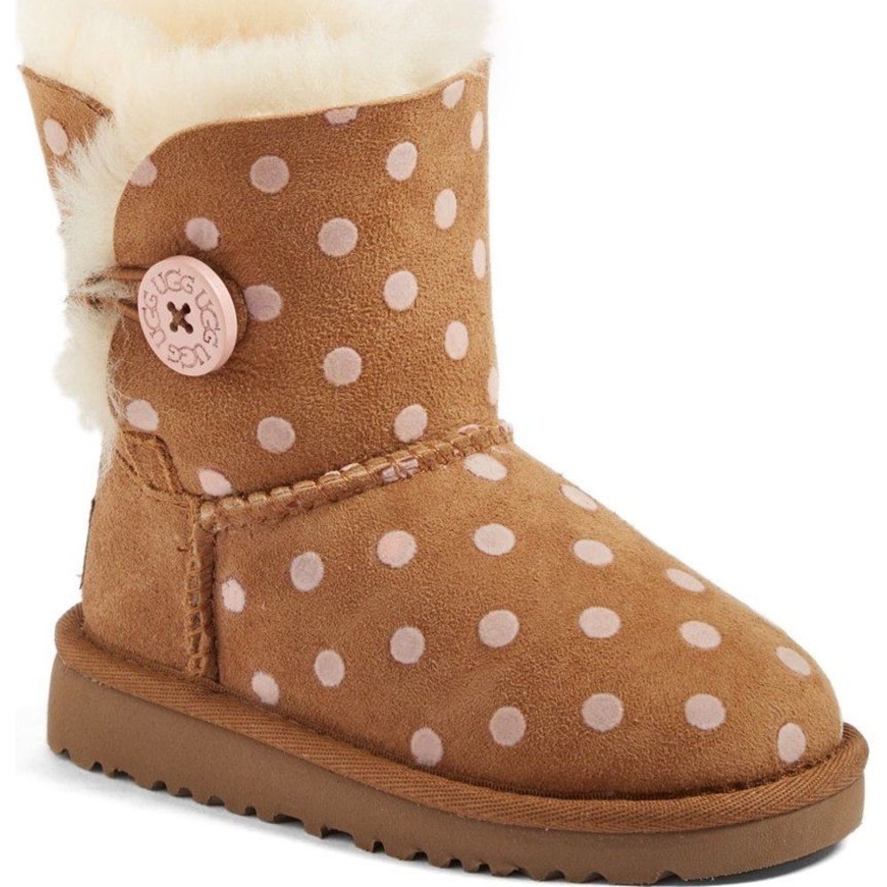 UGG Bailey Button Polka Dot Size 11 USED